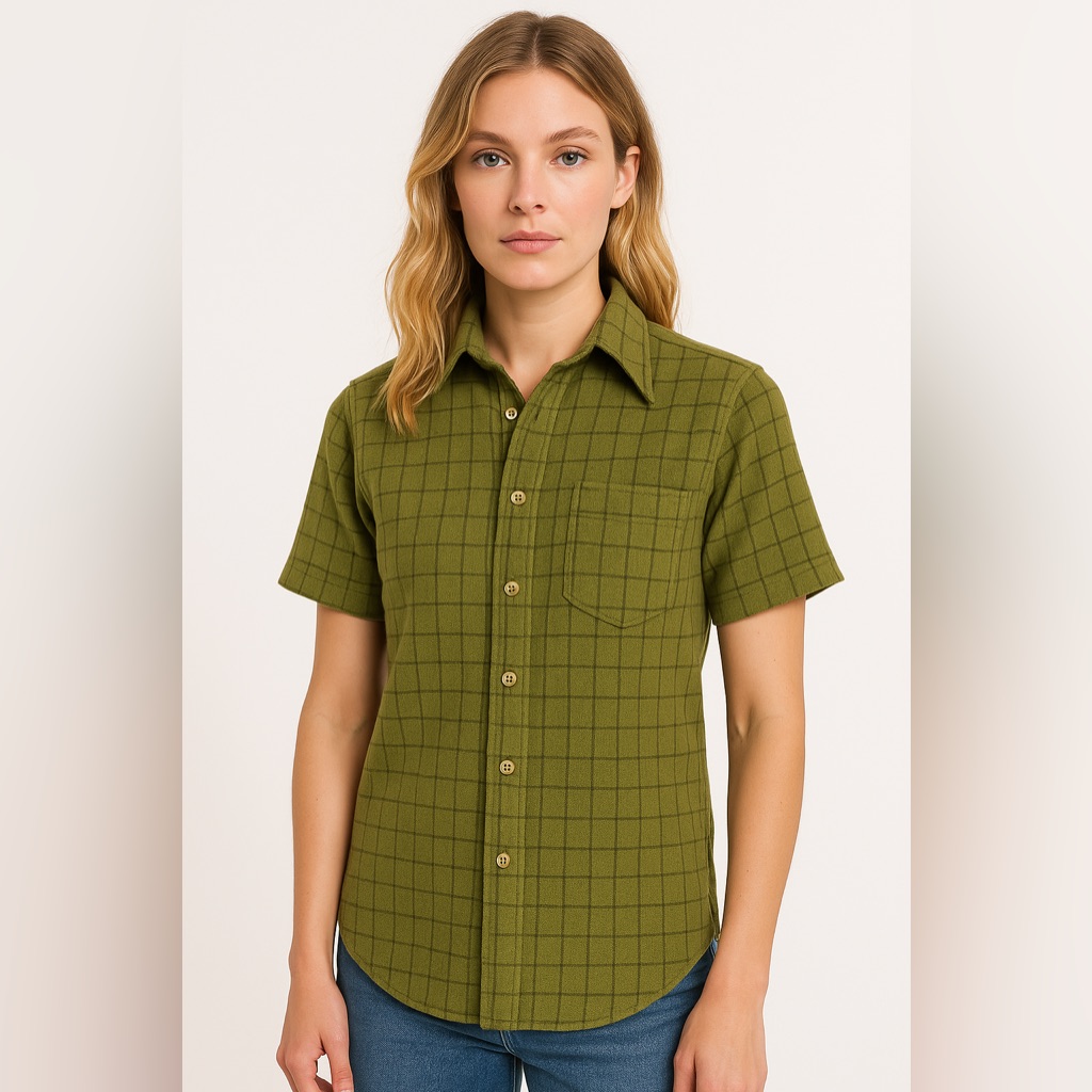 Vintage Pendleton Pure Virgin Wool Shirt M Short Sleeve Quilted Plaid Made In Us